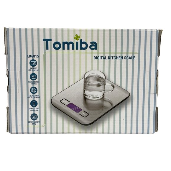 Tomiba Other - New Tomiba Digital Kitchen Scale EK6015 11 Pound Stainless Steel